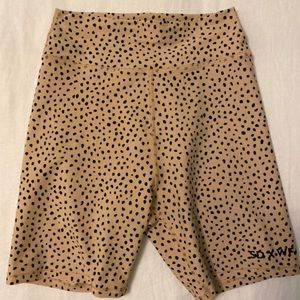 Sarah’s Day White Fox Biker shorts - speckled